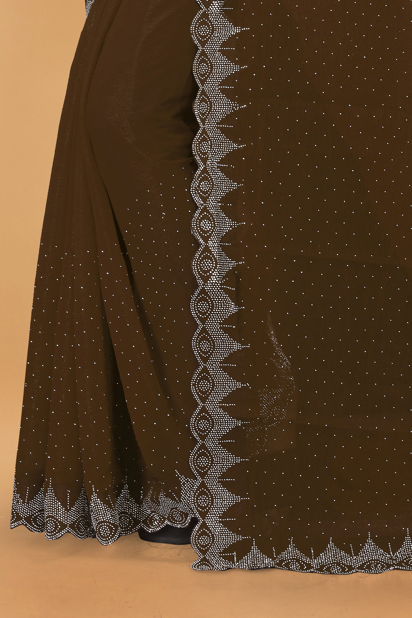Simmer Designer Saree With Siroski Work & Border Saree